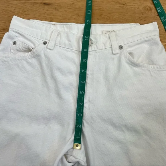 Vintage 90s Orange Tab Levi’s 950 Tapered Leg Jeans White Wash Size 8 - Picture 12 of 16